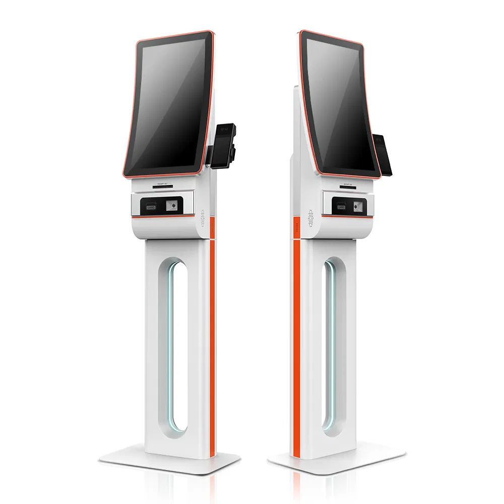 23.6-Inch Curved Touch Screen Self-Ordering Machine Factory Direct All-in-One Indoor Self-Payment Terminal Kiosk