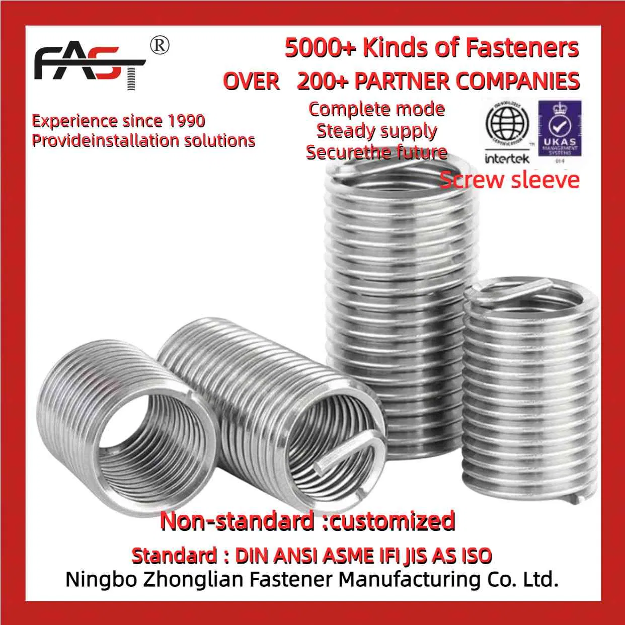 Stainless Steel Screw Sleeve - Resistant to Corrosion