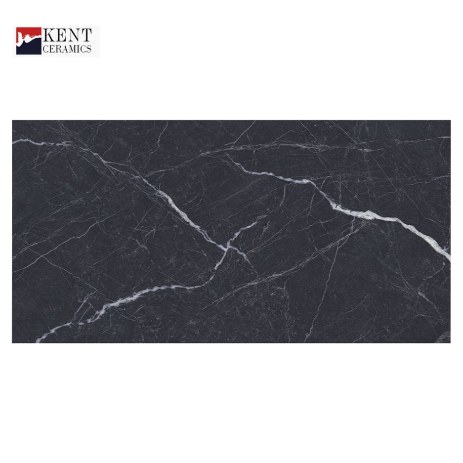 Керамогранит 600x1200 мм черно-белый мрамор