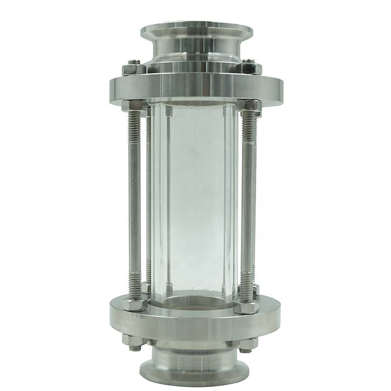 Clamp Sight Glass Stainless Steel 304 316 Sanitary Tubular Straight Triclamp Sight Glass with Clamp End