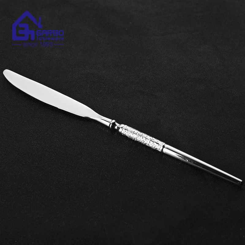 Dishwasher Safe 304 Stainless Steel Cutlery for High-End Hotel and Restaurant Stock Small MOQ Knife Fork Spoons for Retail