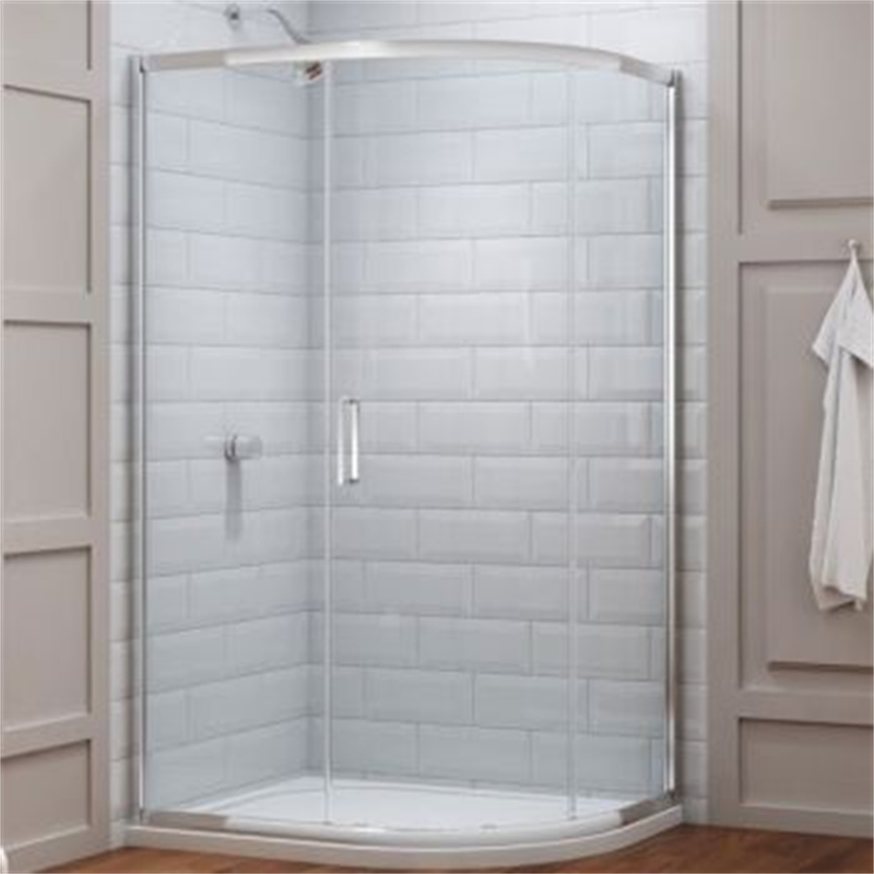 Cbmmart Custom Tempered Frosted Glass with Stainless Steel Handles Waterproof Accessories Bathroom Shower Doors