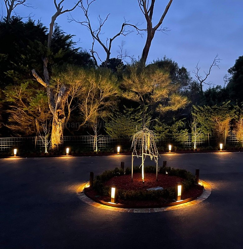 Outdoor Path Lights Corten Steel Bollard Light Rusty Garden Lighting