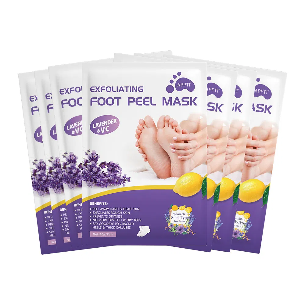 Beauty Cosmetics Moisturize Remove Dead Skin Lavender Exfoliating Foot Peel Mask