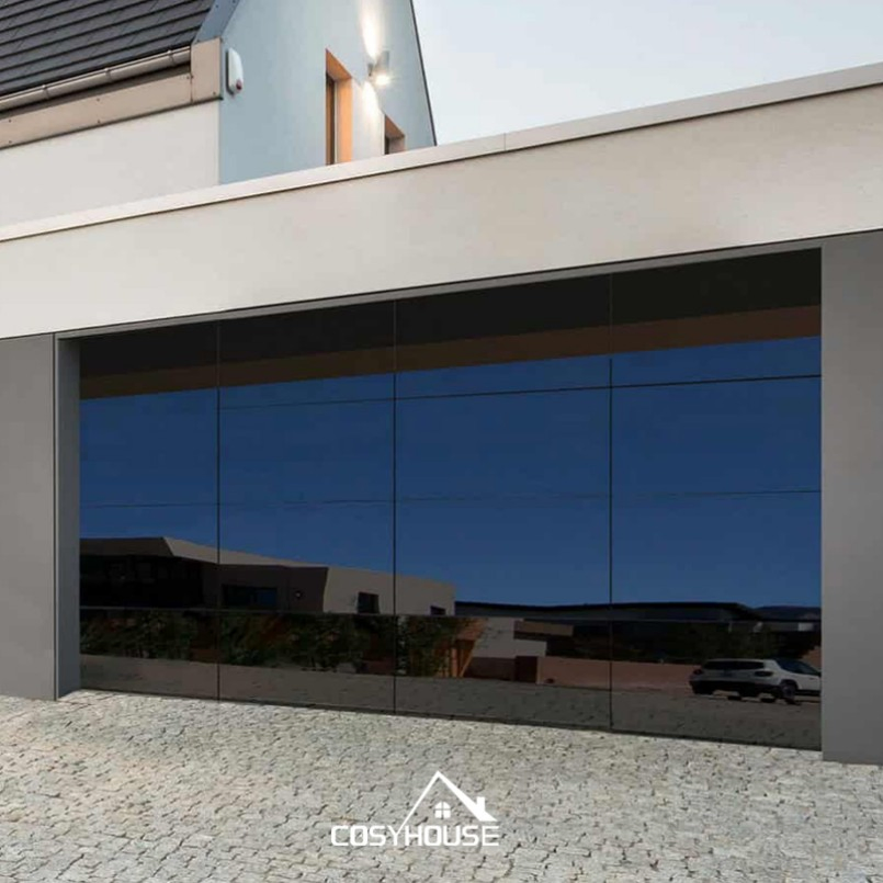 Premium Fluted Aluminum Folding Garage Door for Modern Villas with Automatic Remote
