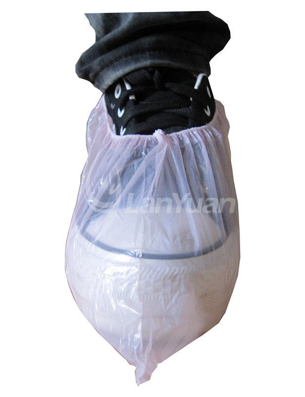 Ly Disposable PE Pink Shoe Cover