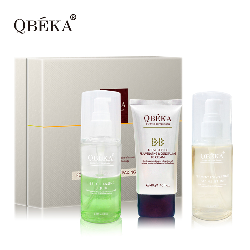 Cosmetic QBEKA Ferment Polypeptide Fading Serum Sets Skin Whitening Serum