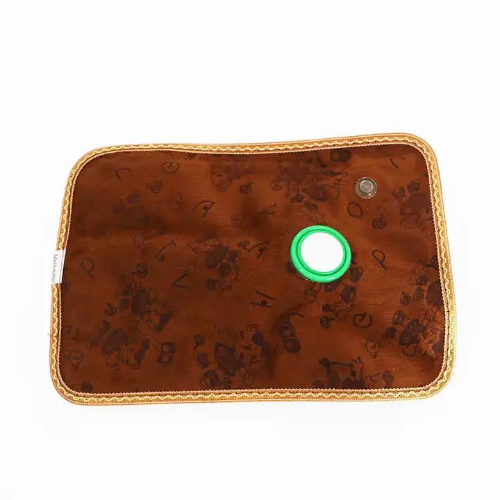 Rechargeable Mercerized Explosive-Proof Bottle 1L 2L Covered Electric Rubber Silicone Hot Water Bag with Fleece Cover