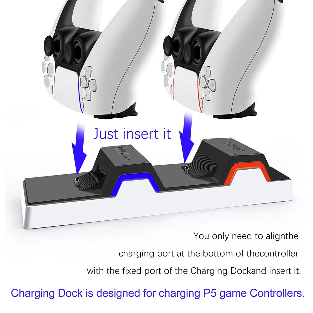 Wholesale Type-C 2 Port Charging Station Dock Charger Stand for PS5 Wireless Game Controller