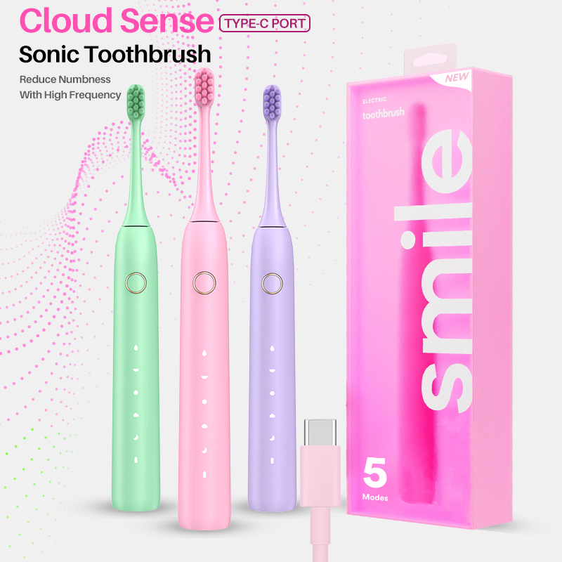 Private Label Preium Toothbrush 5 Modes Electric Rechargeable Toothbrushes with Toothbrush Heads Wholesale