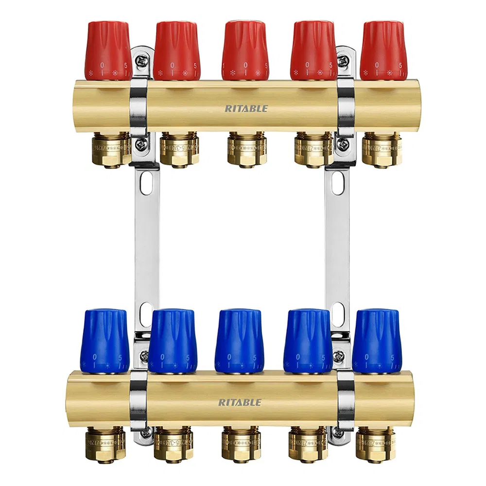 Hydronic Floor Heating System Stainless Steel Water Underfloor Heating Manifold