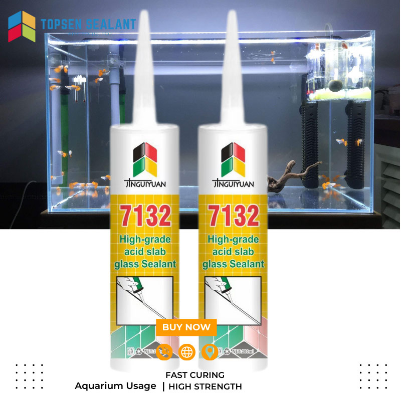 300ml Support Customized Packing Professional Acidic Acetic Aquarium Silicone