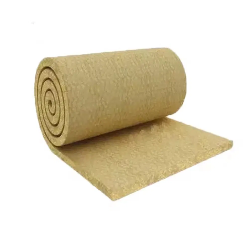 China Insulation Material Rock Wool Rockwool Insulation Blanket/Roll for Industrial and Building