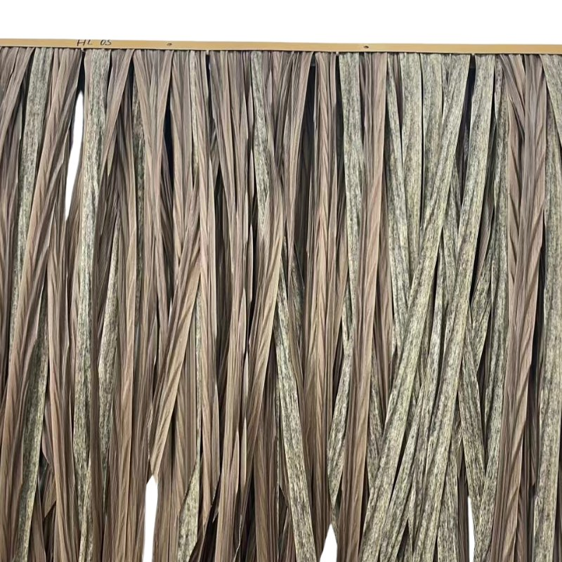 PVC and Plastic Thatch Roof Synthetic Straw Grass Thatch Roofing Artificial Thatch Palm Roof Tiles