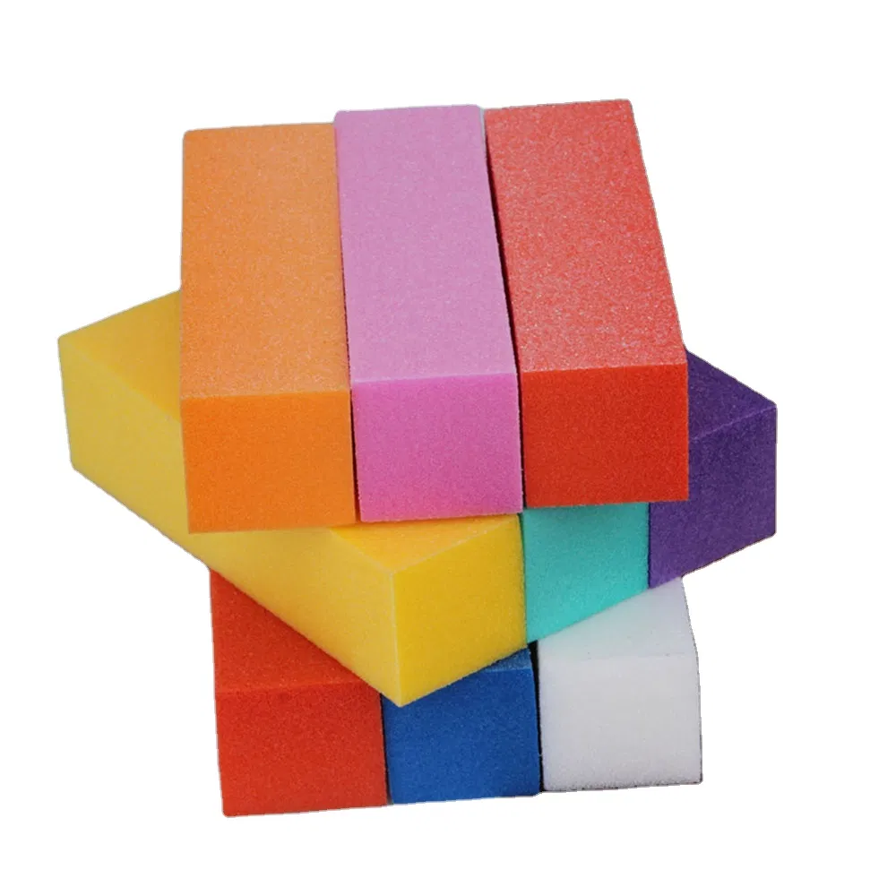 High Quality Nail Art Tool 4-Side Nail File Buffer Nail Sanding Sponge
