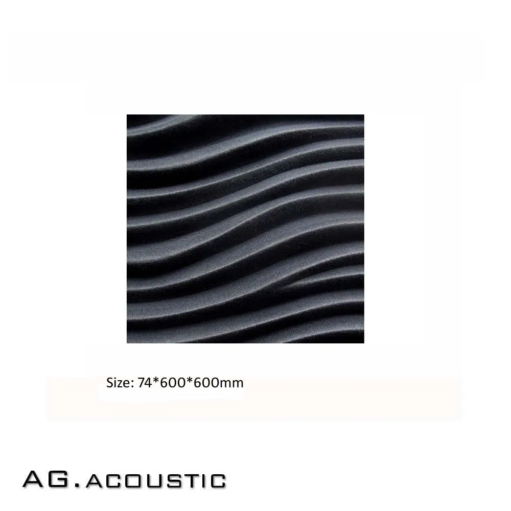AG. Acoustic New Pop Design 3D Polyester Fiber Sound Absorbing Wall Tiles for Studio Room Decoration