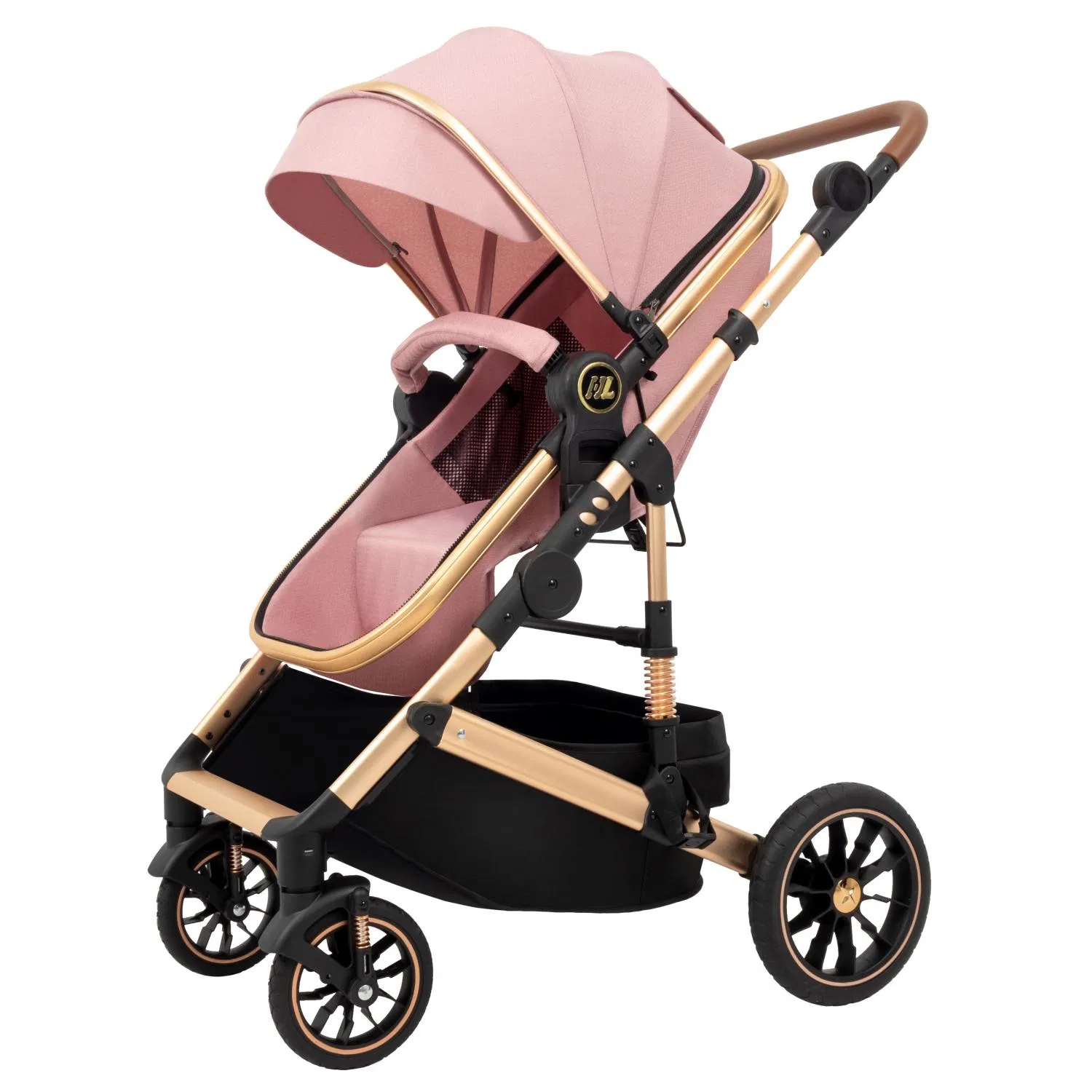 Luxury Tube Design 3 in 1 Baby Stroller with Big Anti-Explosion Wheel