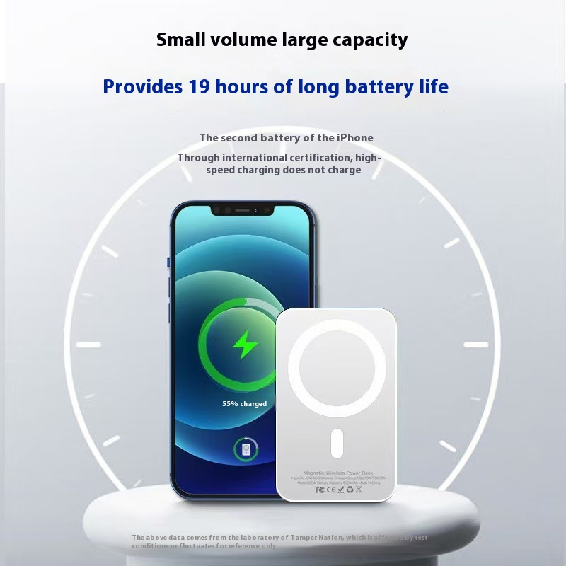 Slim Thin Magnetic 5000mAh Power Bank Phone Battery Charger Shenzhen China Factory