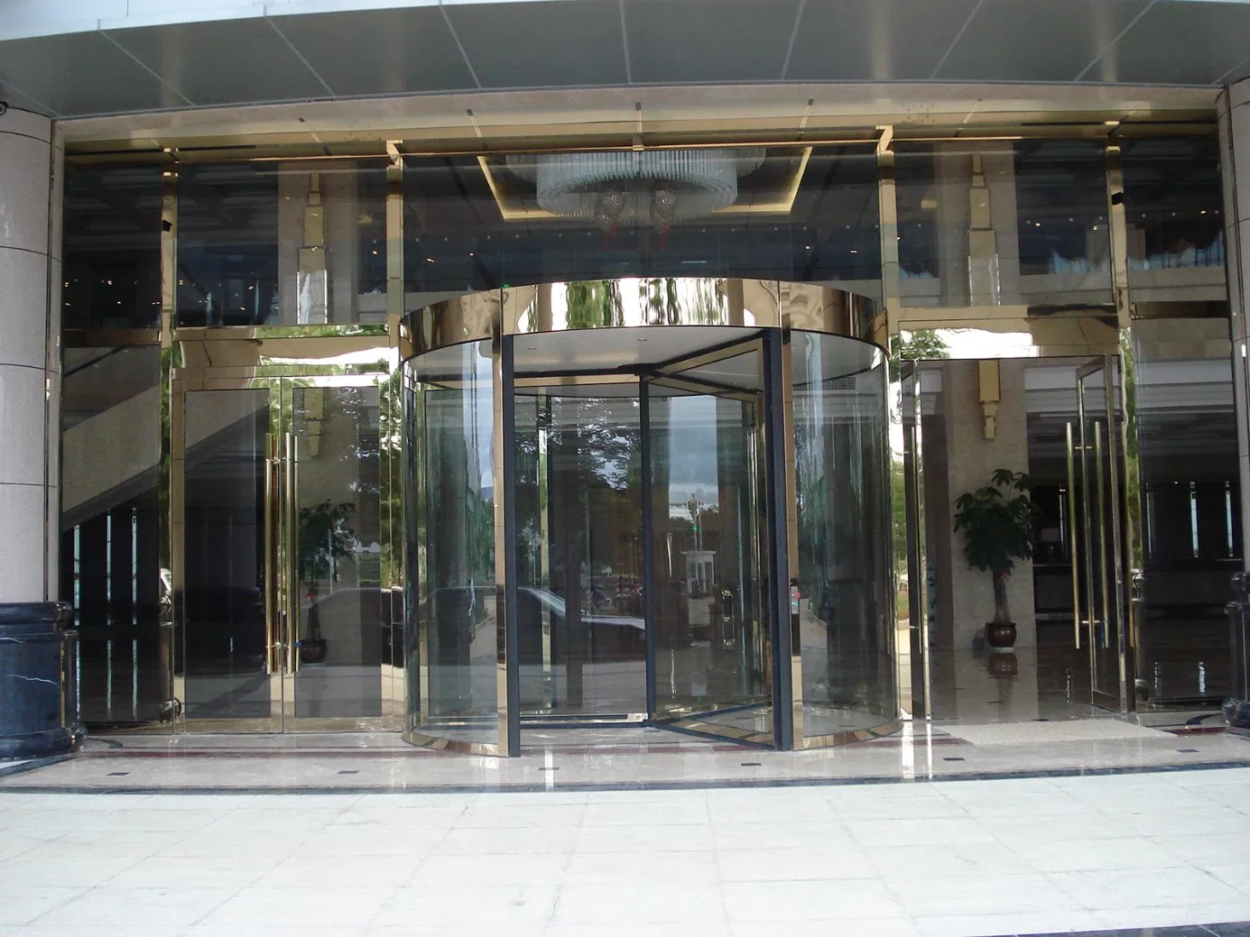 Automatic Aluminum Glass Revolving Door System
