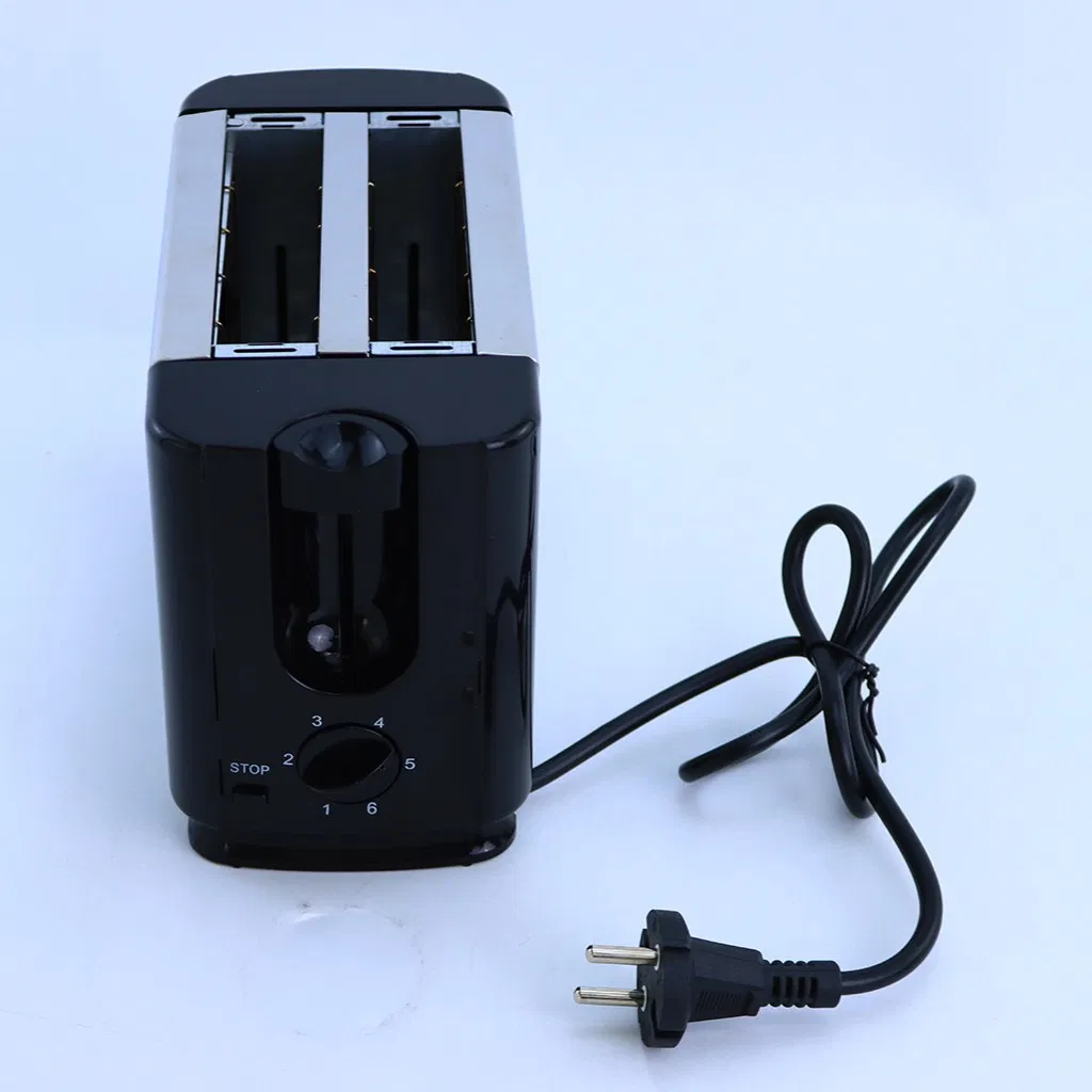 Automatic Stainless Steel Electronic Toaster for 2 Slices Bread for Household or Hotel Use