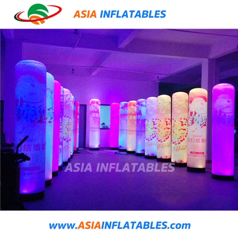 Lighting Inflatable Cylinders LED Light Tube for Decoration