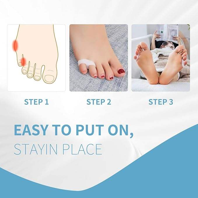 Firstar Silicone Gel Soft Toe Separator SEBS Protective Sleeve Elastic Toe Splitter