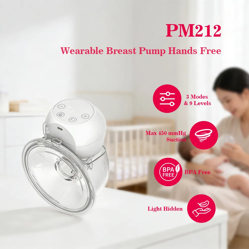 3 Modes & 9 Levels BPA Free Breast Pump Wearable Breast Pump Hands Free Portable Electric Breast Pump