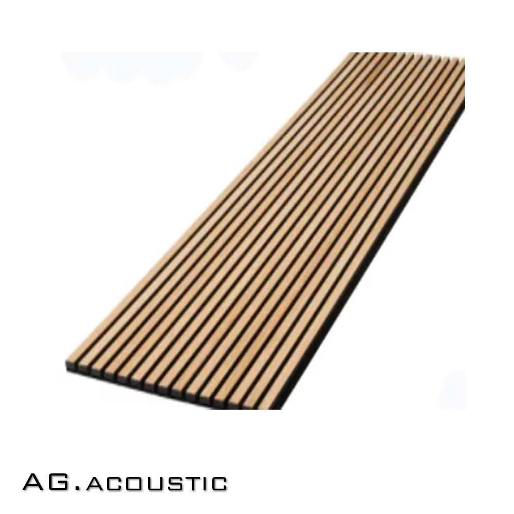 AG. Acoustic Oak Veneer Pet Soundproofing Felt Acoustic Wooden Slatted Wall Panels