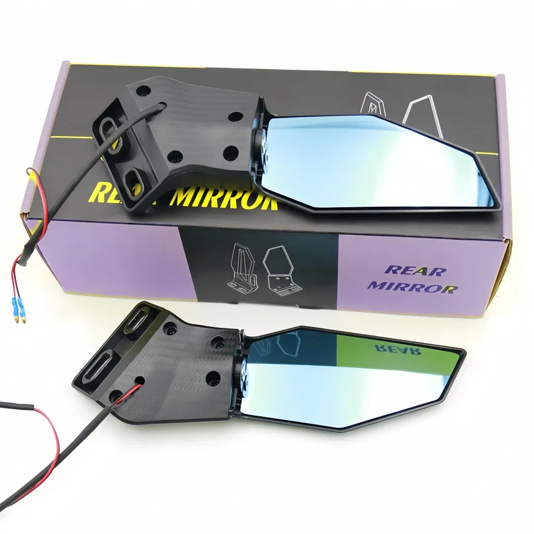 Зеркало заднего вида с подсветкой для карманного мотоцикла
