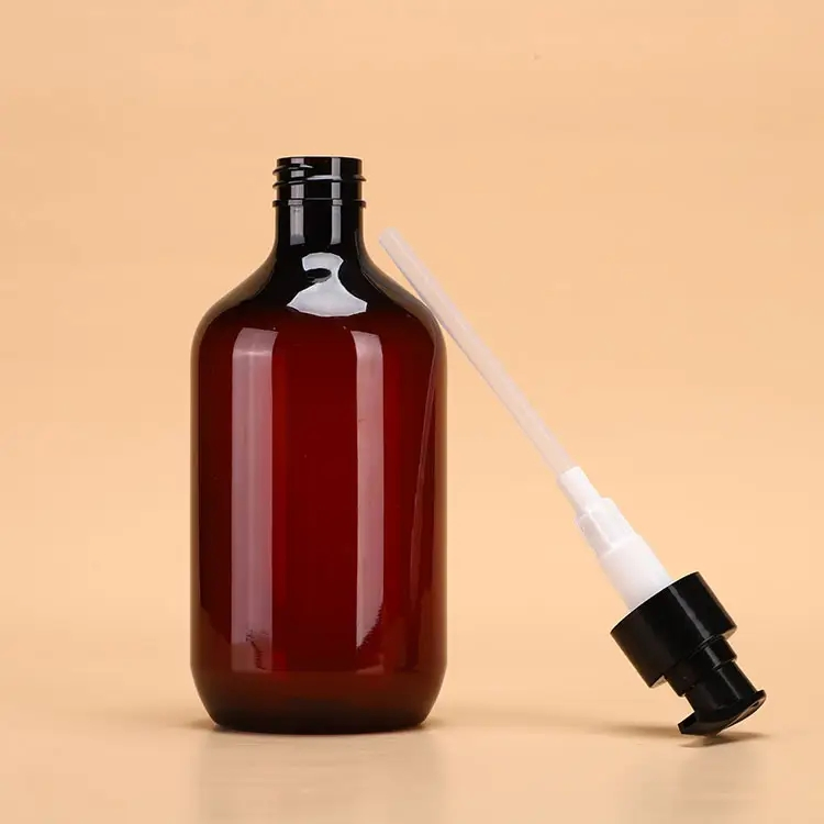 Pet Bottle Boston Bottle in Amber Green 300ml 500ml in Stock