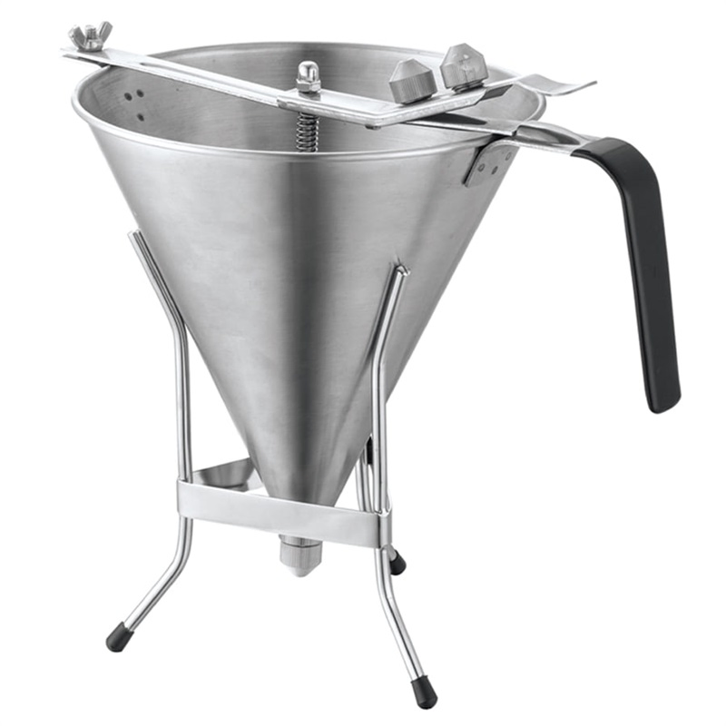 Hot Sale Commercial Stainless Steel Dripping Decoration Confectionery Funnel with Ergonomic Handle