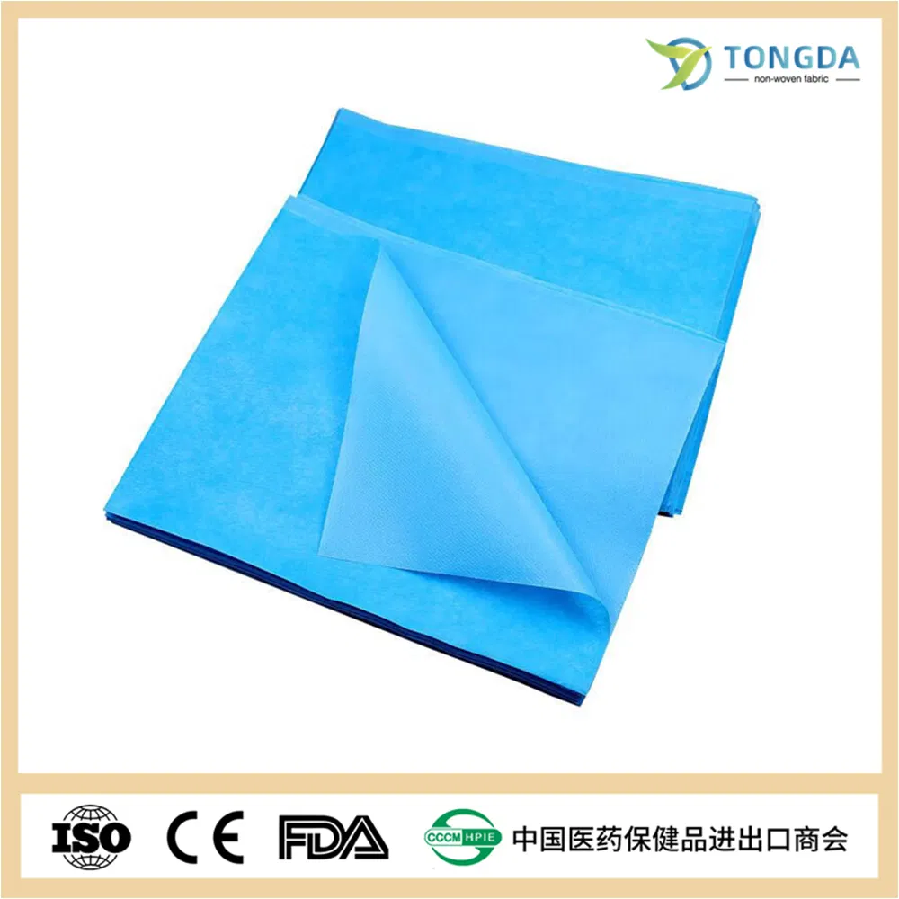 Medical SMS PP Nonwoven Spunbond Fabric Sheets Disposable Bed sheet