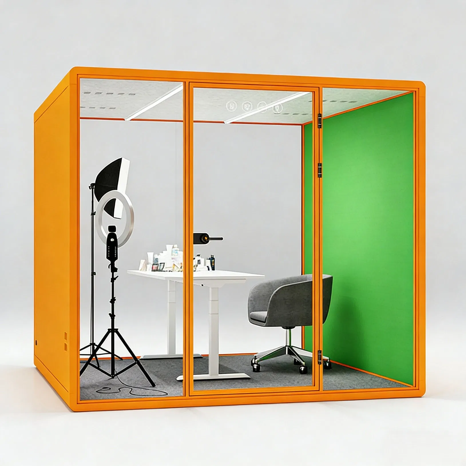 High-Quality Square Office Telephone Booth Soundproof Meeting Pod