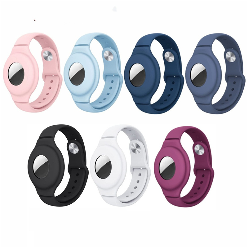 Candy Color Anti-Lost Waterproof Bracelet Band Airtag Silicone Watch Band for Kids
