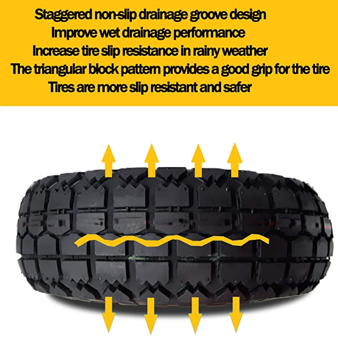 350-4 PU Foam Flat Free Trolley Wheels