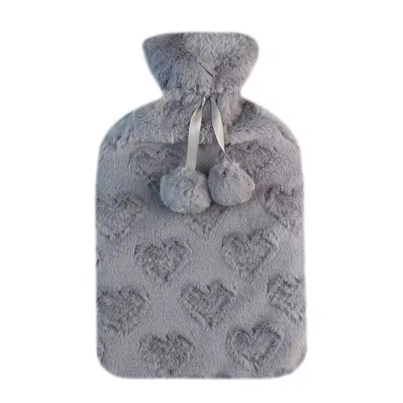 Wholesale Water-Filling Rubber Plush Hot Water Bottle Hand Warmer Bag
