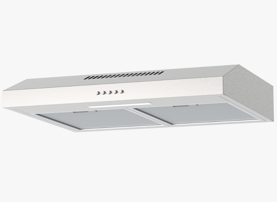 Ss Chimney Hood Ultra-Thin Range Hood with 3-Speed Buttons