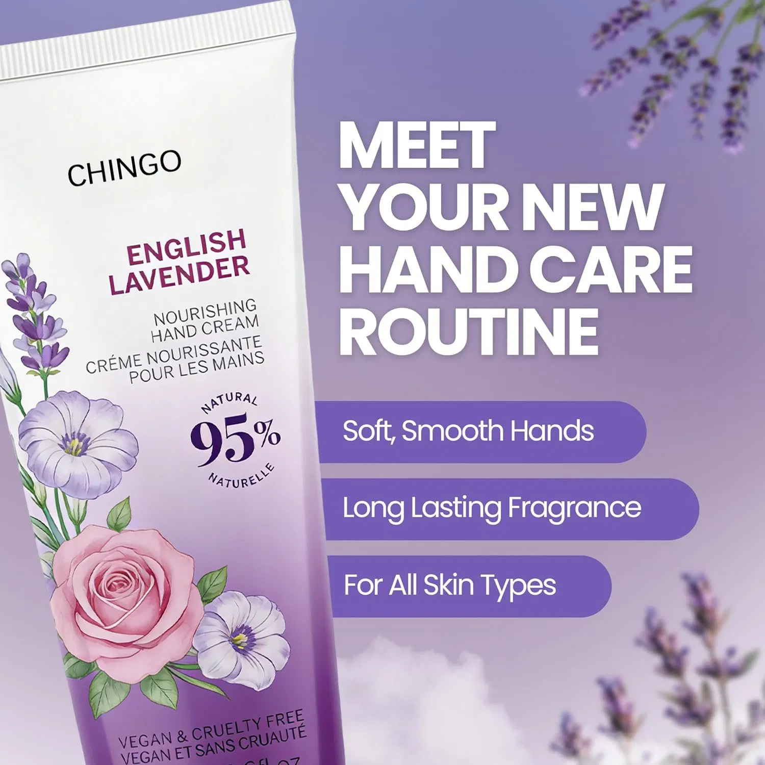 Botanical Nourishing Hand Lotion Gentle Moisturizes Delicate Hand Skin