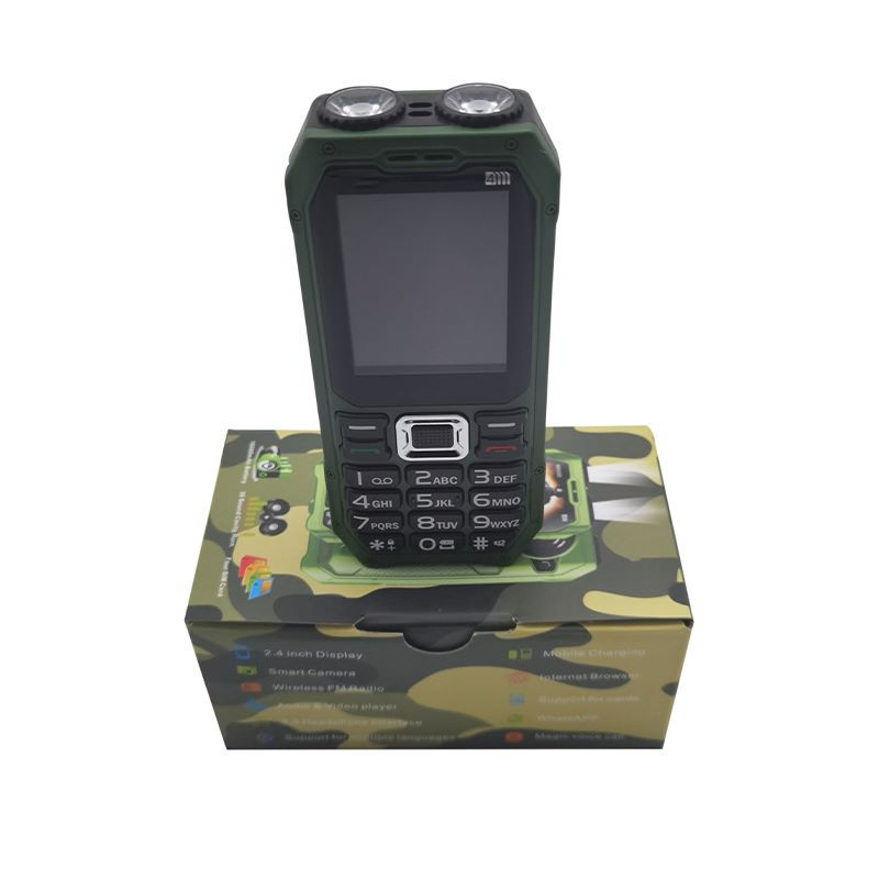 Elder Use GSM 4 SIM Cards Mobile Phone Rugged Phone Feature Phone 2g E6000