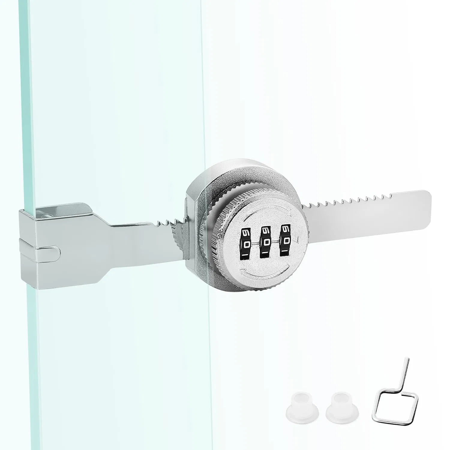 Exhibition jewelry Showcase Code 3 Digit Combination Sliding Glass Lock