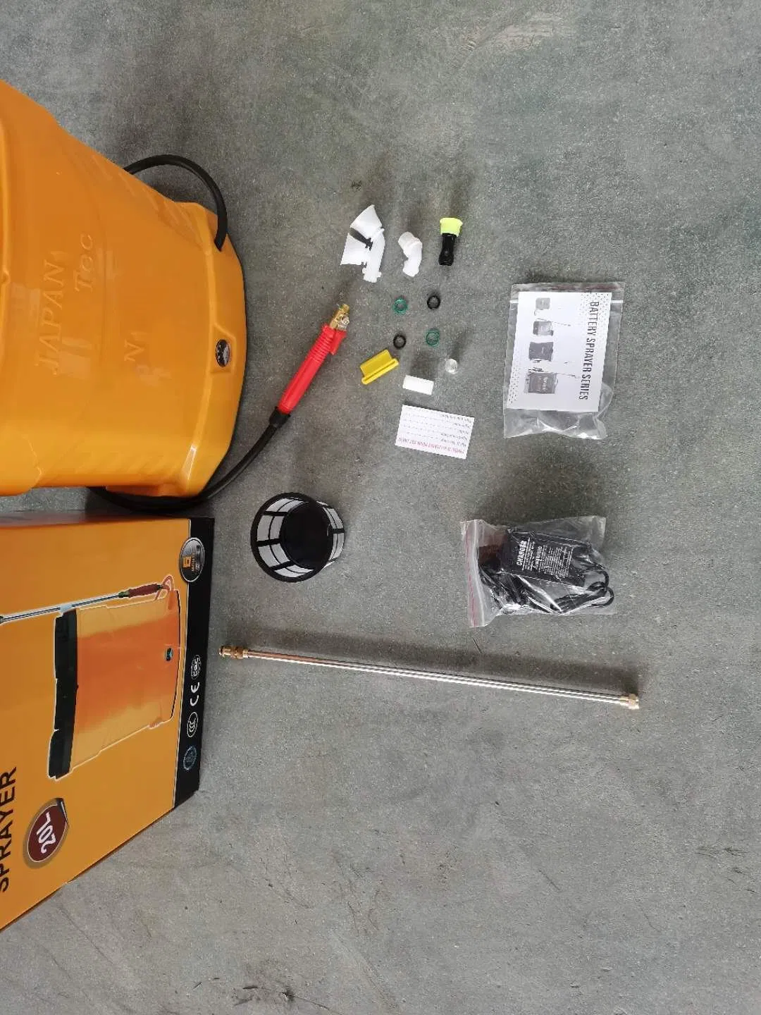 Электрический опрыскиватель 20л с двойным насосом