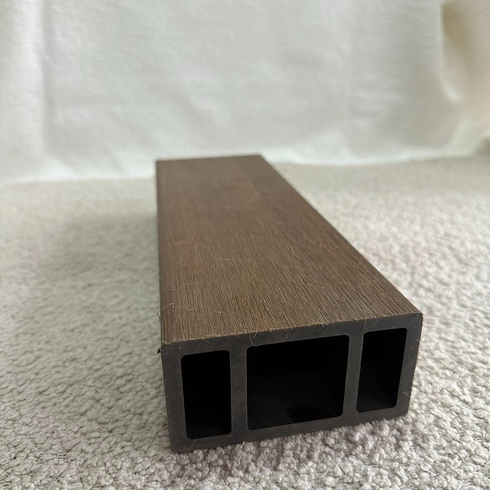 Coastal WPC Louver Blades 100X50mm Salt-Spray Resistant UV-Stabilized Fade-Proof Surface