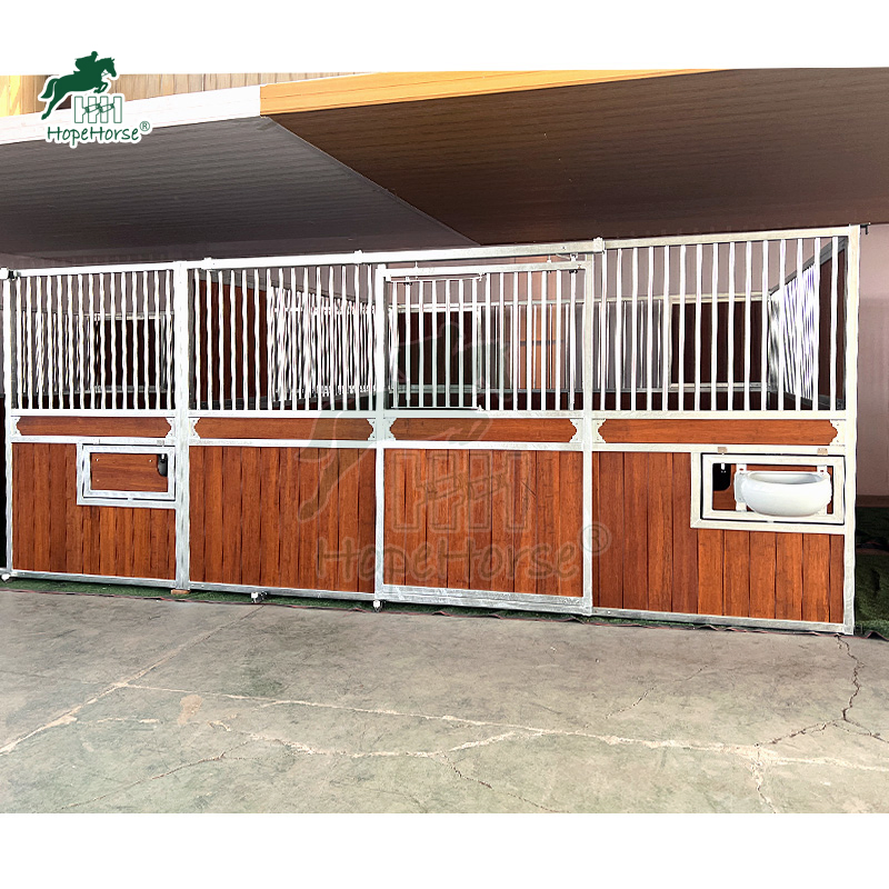 Wooden Horse Stable Box for Equestrian Equipment