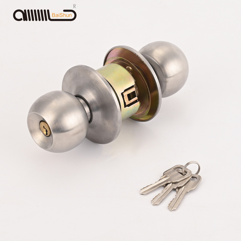 Factory Stainless Steel Entry Hotel Round Cylindrical Ball Door Handle Tubular Knob Lock
