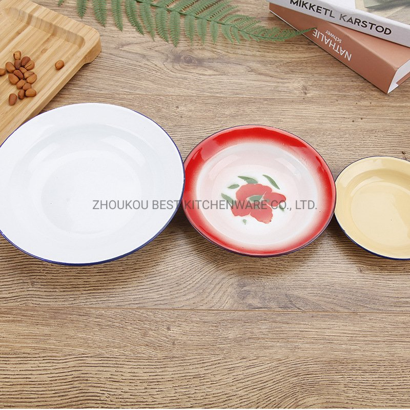 Different Size Round Shape Enamel Rice/ Soup Plate