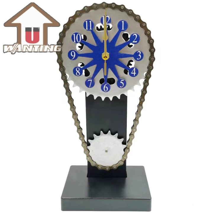 High Quality Creative Machine Chain Gear Clock Handmade Art Metal Craft Decoration