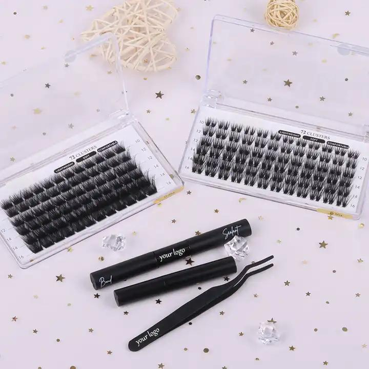 Factory Price Heat Bonded DIY Lashes 10d 20d 30d 40d Premade Fan Eyelash Cluster Lash Self Grafting Promade Volume Fan