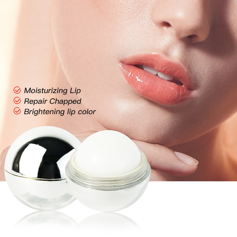 Natural Whitening Lip Lines Moisturizing Compact Convenient Daily Silver Ball Lip Balm