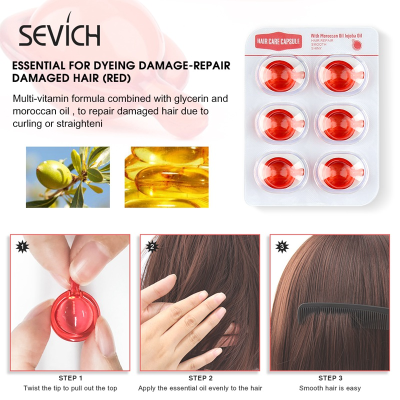 Sevich Hair Treatment Hair Vitamin Hair Oil Serum Capsule Custom