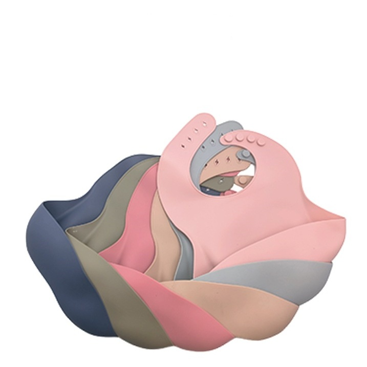Personalized Competitive Price Printed Silicon Bib Waterproof Waterproof Silicone Baby Bib